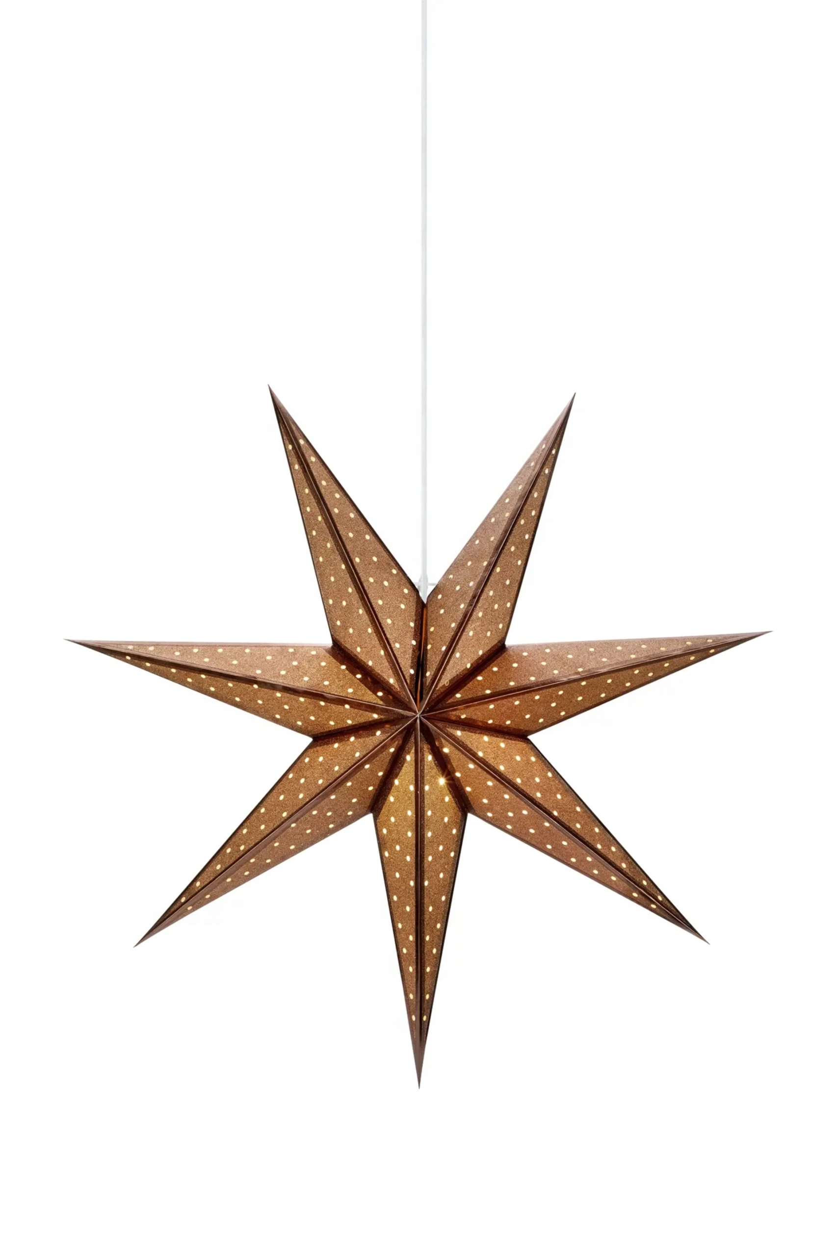 Markslöjd Glitter bronzová hávěsná hvězda 75 cm