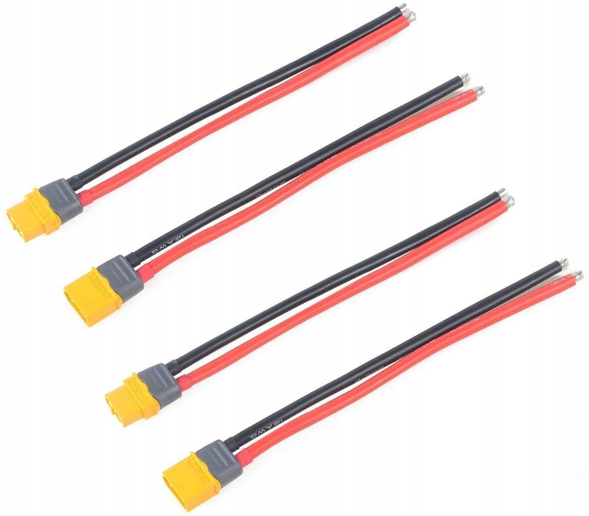 

2 pary XT60 150 mm 12AWG do baterii Dron Lipo Fpv