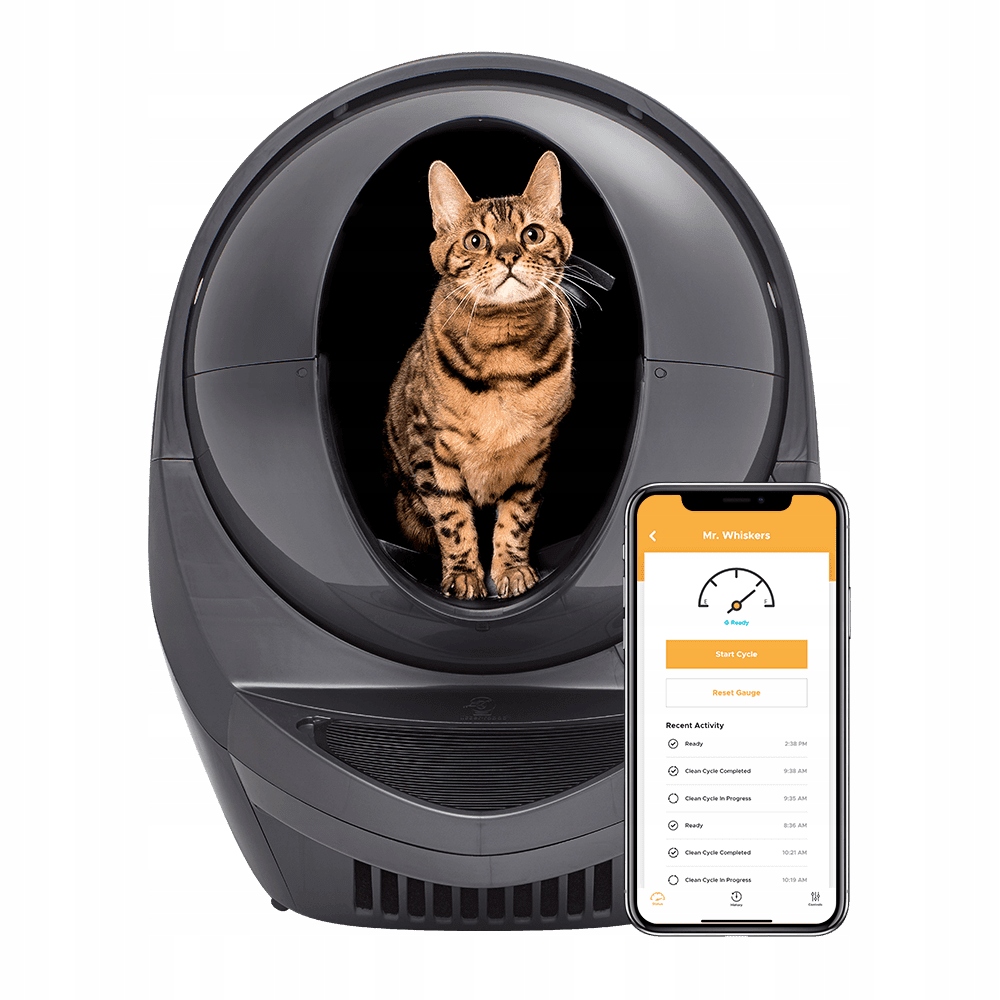 Automatická toaleta pro kočky, samočistící kočičí toaleta Litter Robot III Grey