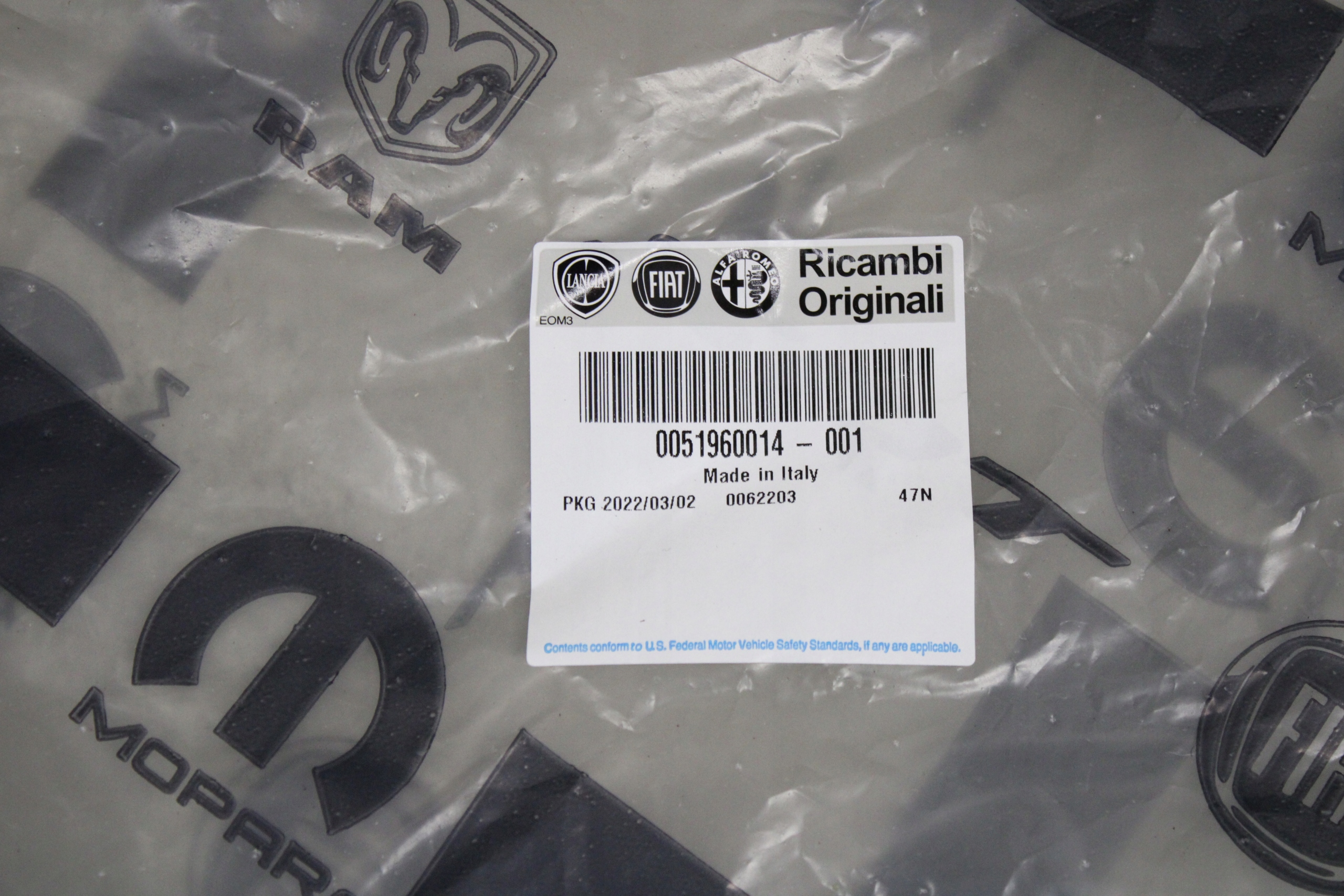 WYGŁUSZENIE WYCISZENIE DRZWI PRAWY TYŁ PANDA III Numer katalogowy części 51960014