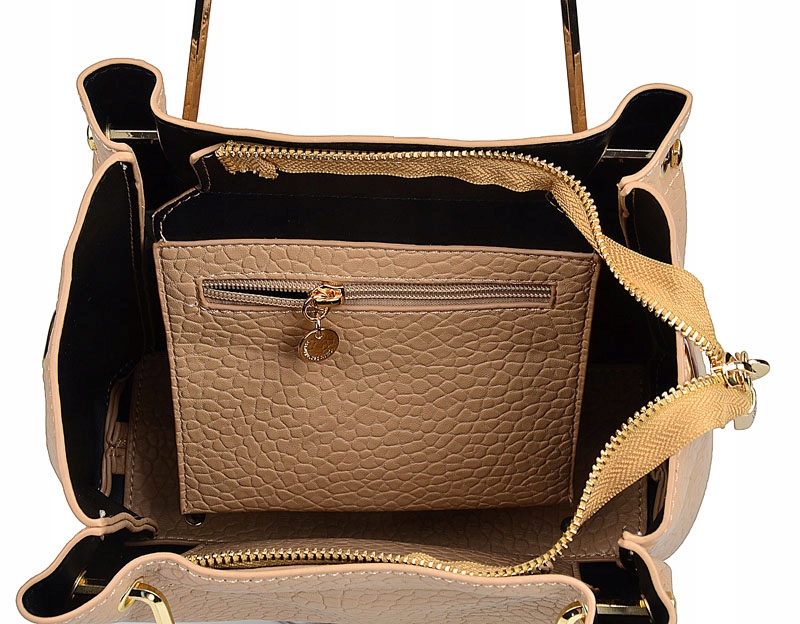 Lulu Castagnette TOREBKA damska A5 KUFEREK do ręki LISTONOSZKA z paskiem Cechy dodatkowe kieszonka na telefon