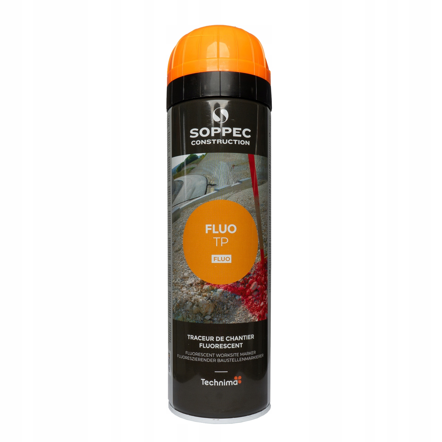 Farba geodezyjna SOPPEC FLUO TP fluo pomarańczowy 500 ml