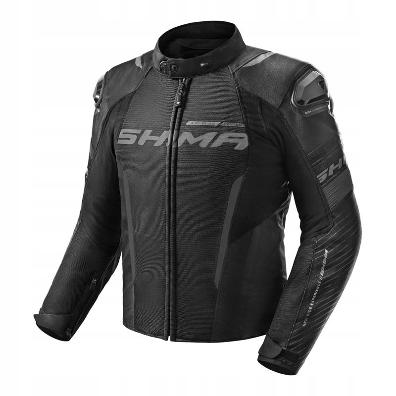 Textilní motocyklová bunda Shima Solid 2.0 Vented Black černá Bonus