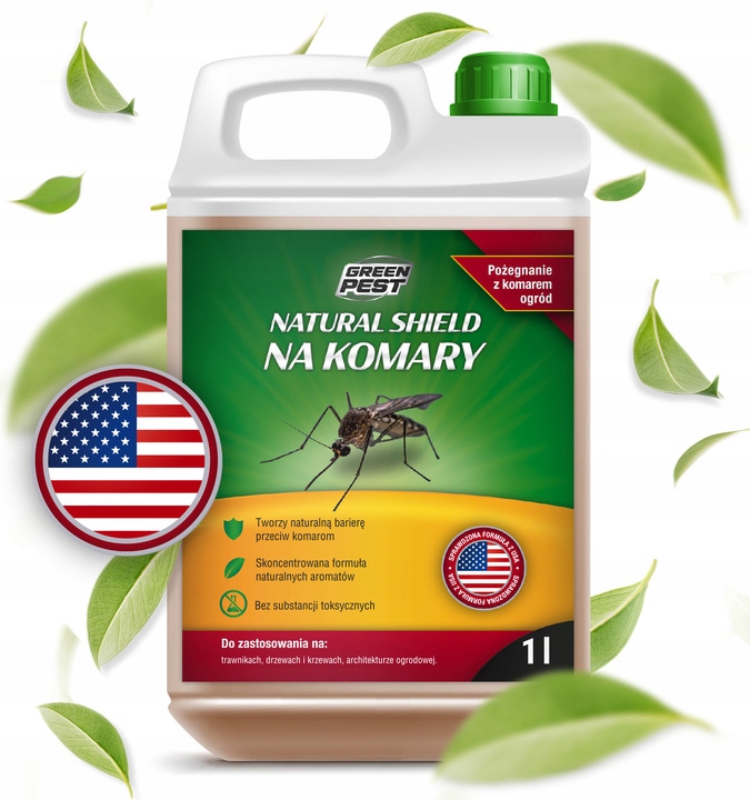 PREPARAT ŚRODEK OPRYSK NA KOMARY GREEN PEST 1L
