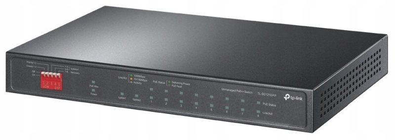 TP-Link TL-SG1210PP Switch 6x GLAN/PoE+, 2x GLAN/PoE++, 1x Sfp combo, 124W