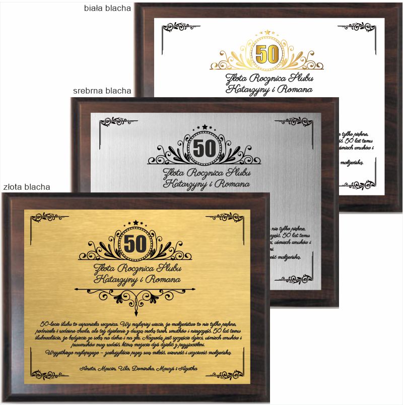 

Dyplom Rocznica Ślubu Jubileusz 10 20 25 30 40 50