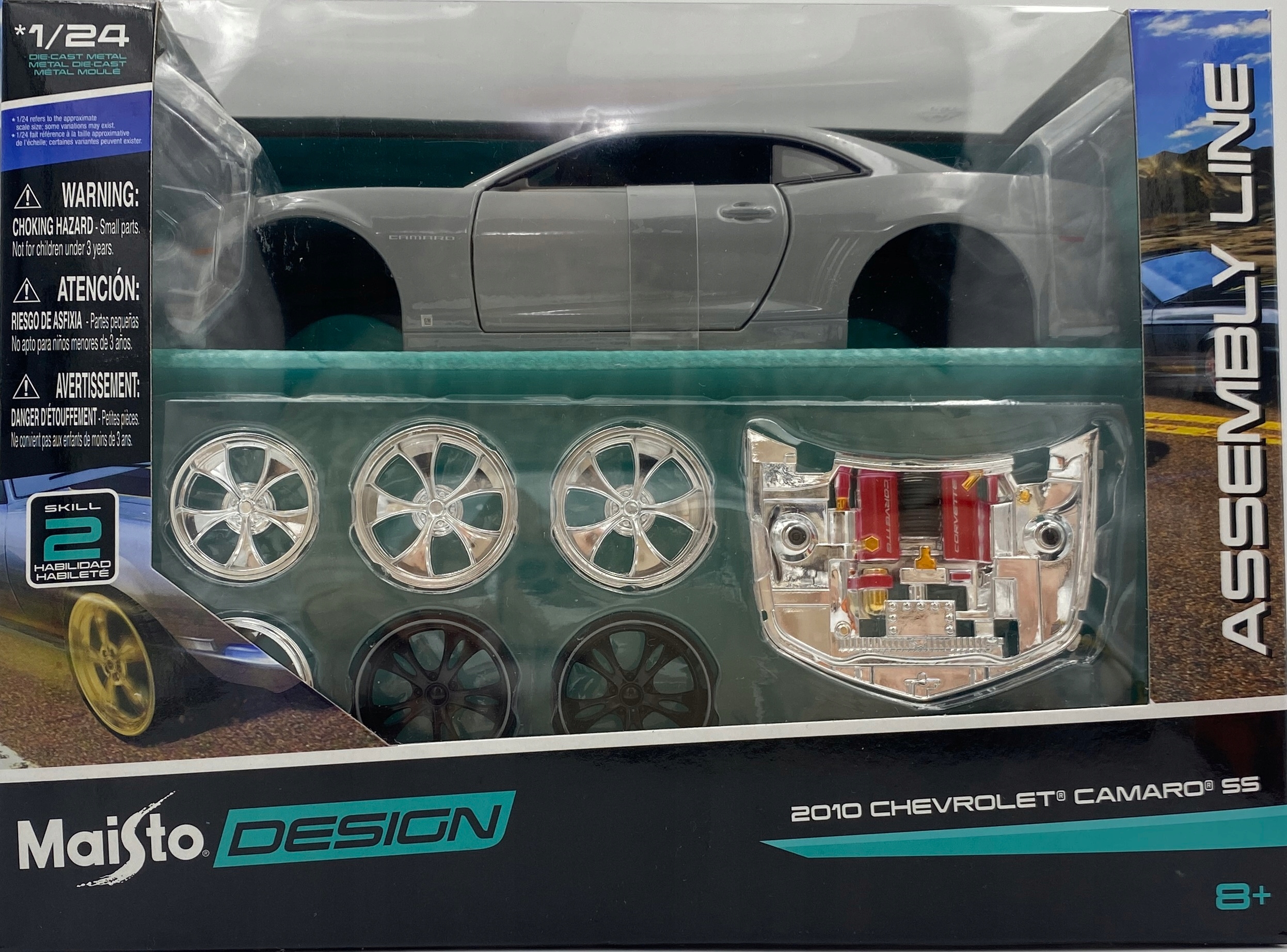 Chevrolet Camaro Ss 2010 1:24 skládací Maisto grey Assembly Line