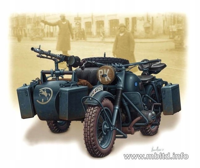 Master Box 03528 Bmw R 75 německý motocykl II. válka 1:35