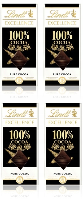 4x 50g Lindt Excellence Czekolada gorzka 100% kakao