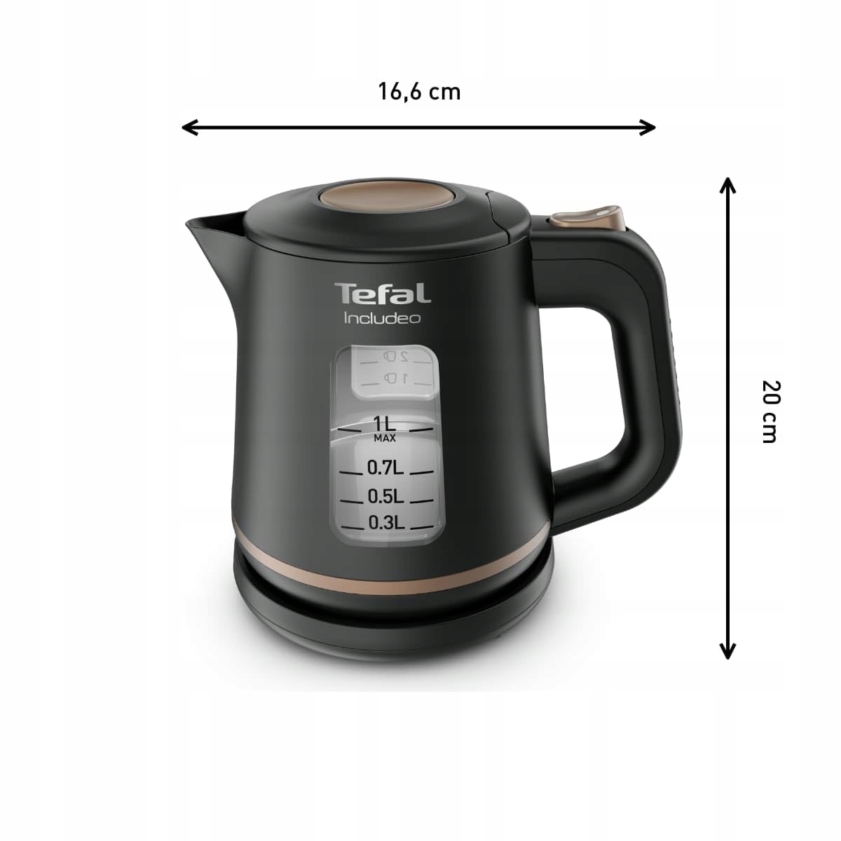 TEFAL 1L Electric Kettle, Non-Slip Handle, Rotating Base, Filter, 2400W — miniatura 7
