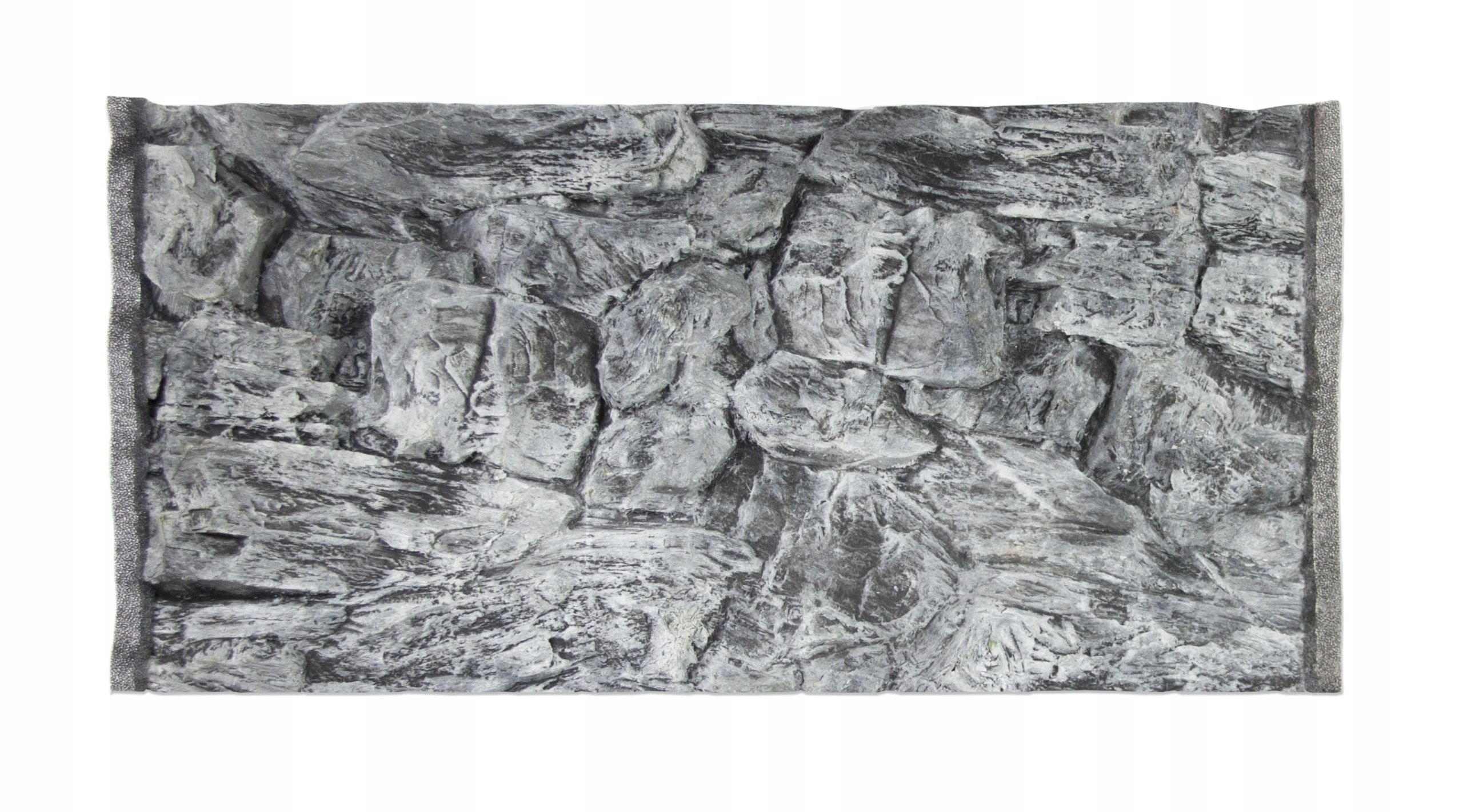 Levně Strukturované 3D Pozadí Skála Šedá Pro Akvárium 100x50