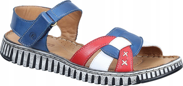 Manitu 910269-03 Pohodlné Sandály Tmavě Modré VEL.37