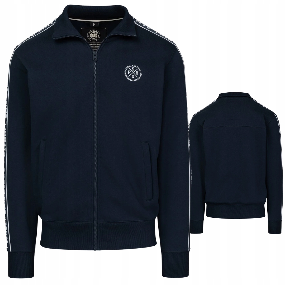 Pitbull West Coast Pánská Rozepínací Mikina Nexus Dark Navy Tmavě Modrá L