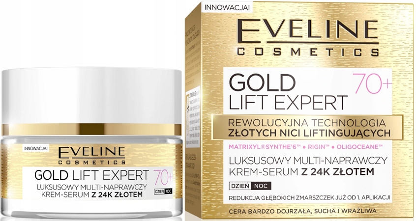 

Eveline Krem Serum Gold Lift Expert 24k złoto 70+