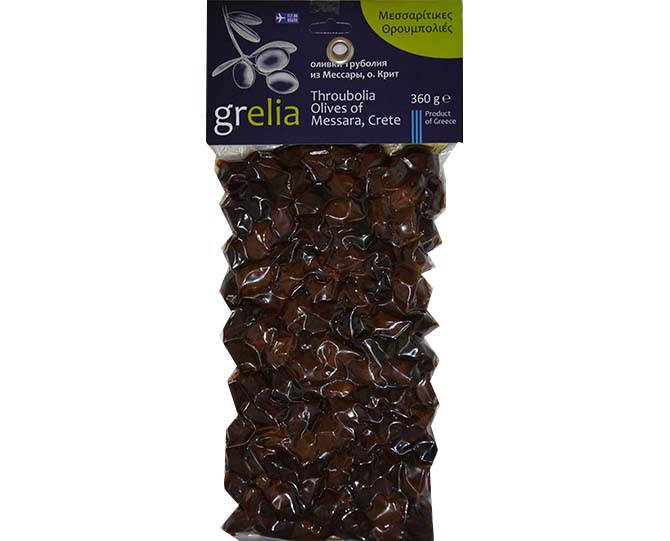 

Greckie Oliwki czarne Suszone W Soli morskiej 360g