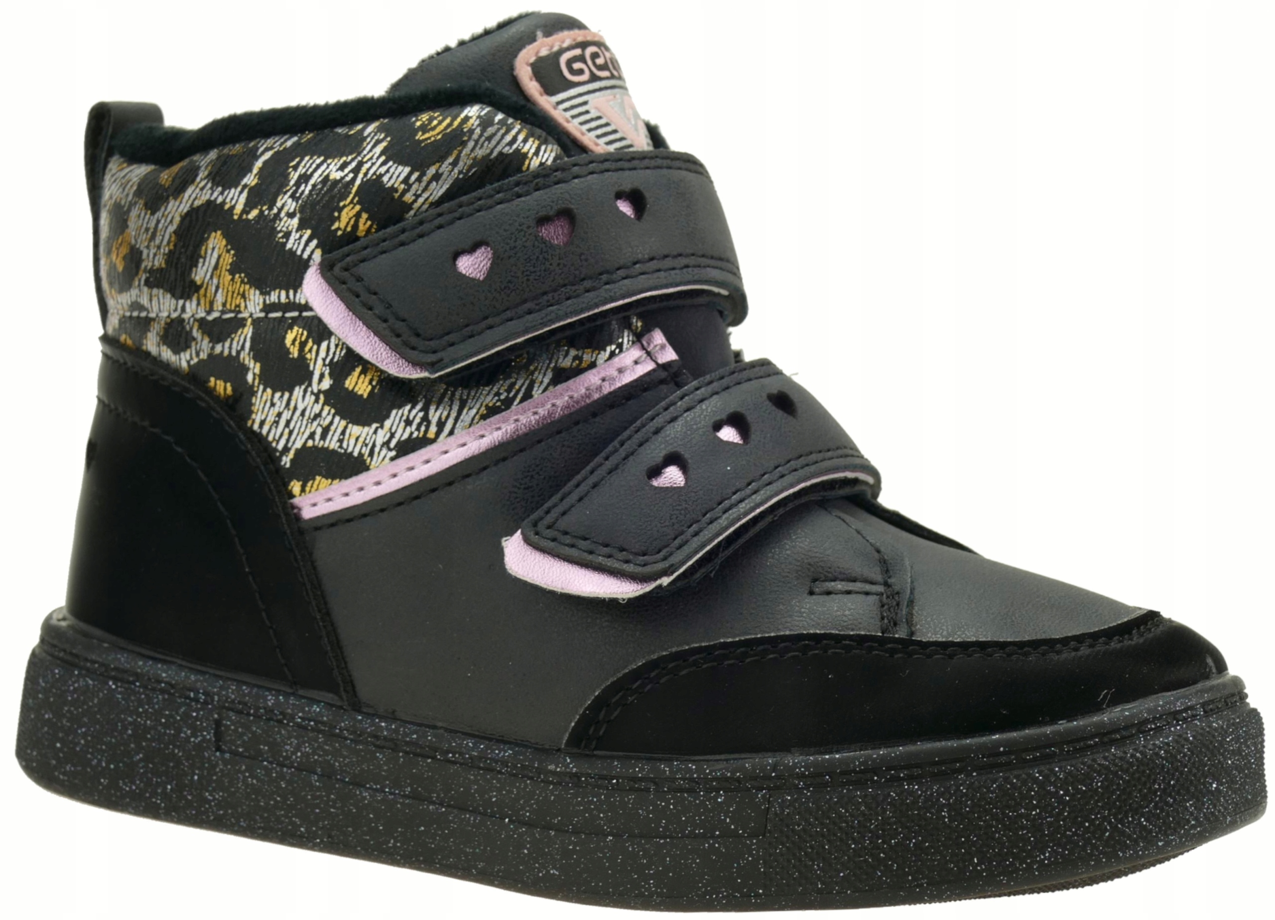 DZIEWCZĘCE TRZEWIKI PÓŁBUTY DZIECIĘCE BOTKI BUTY PRZEJŚCIOWE NA RZEPY R. 27 Materiał skóra ekologiczna