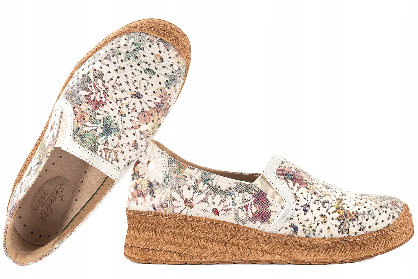 Axel 1907 Comfort Ažurové Polobotky Mokasíny Espadrilky Tuhost H sedmikráska 36