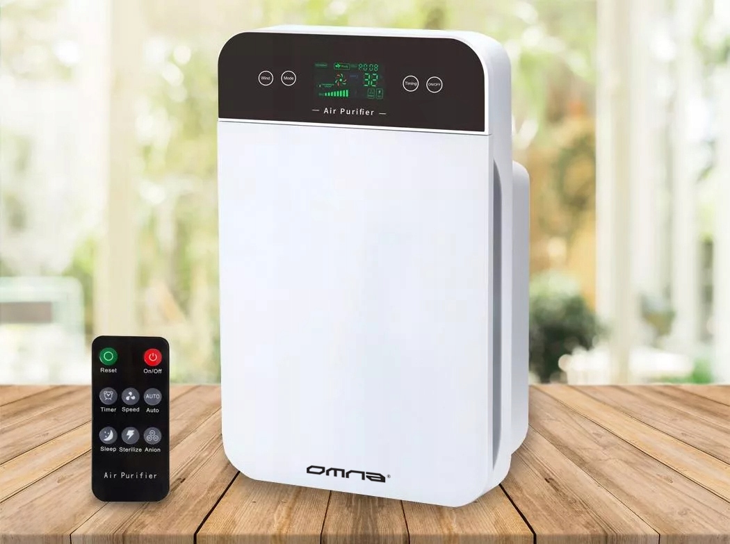 OCZYSZCZACZ POWIETRZA 4w1 STERYLIZACJA JONY HEPA Szerokość produktu 36 cm