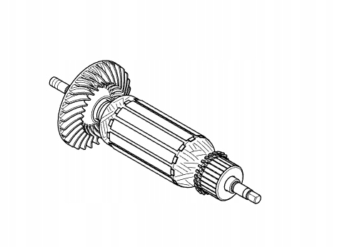 Makita Rotor Úhlové Brusky GA5040 GA4540 GA4540R Originál 515364-4
