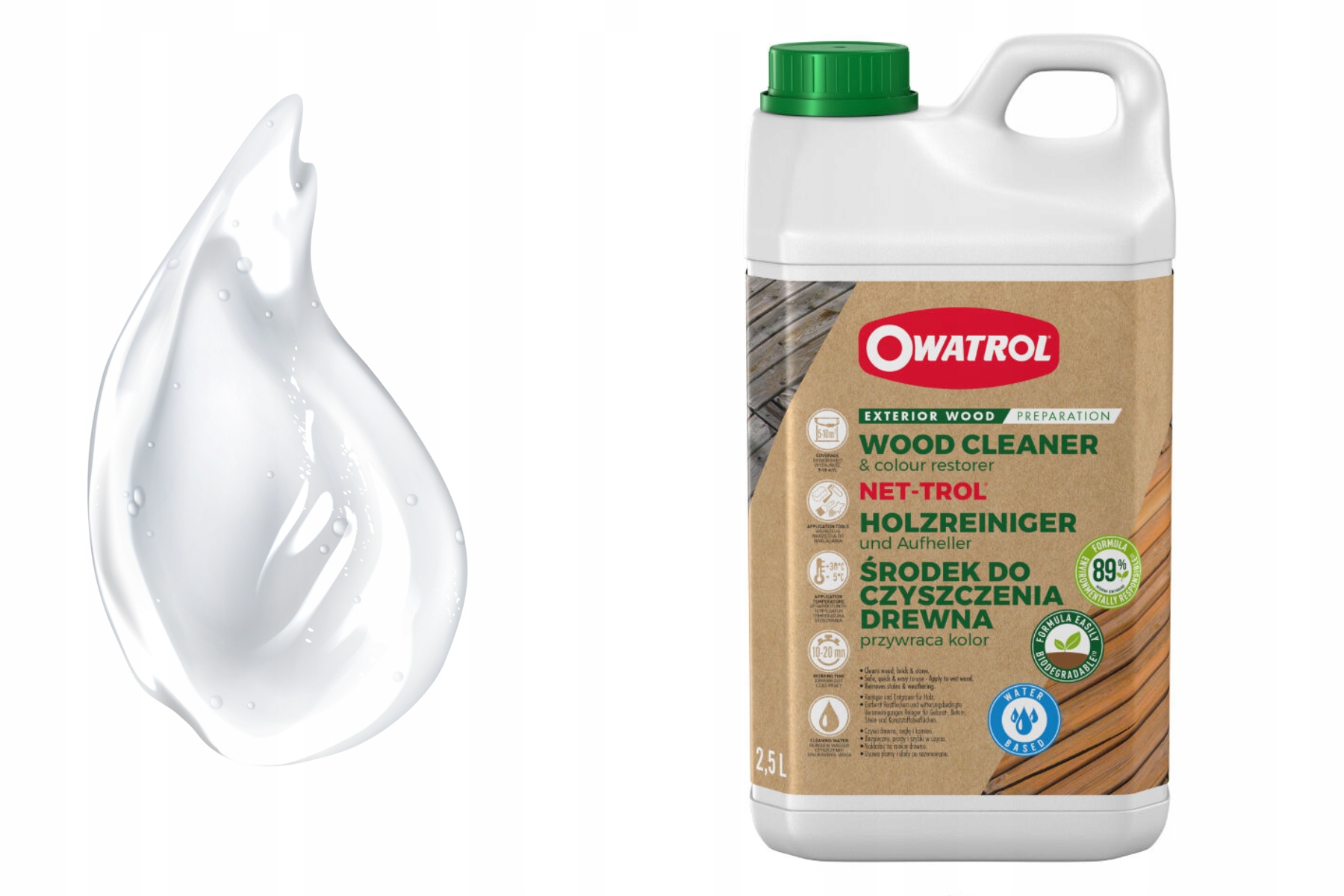 Net-trol čisticí gel , odmašťovač dřeva 2,5 l