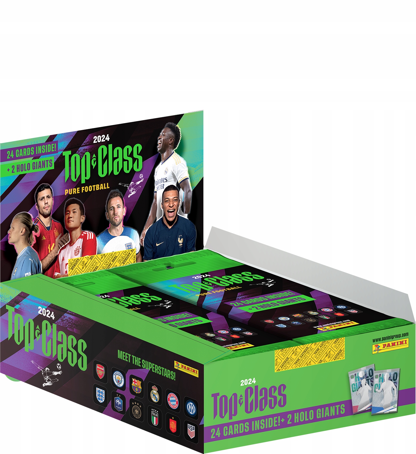 Panini Top Class 2024 Box Display 10 Saszetek 240 karty piłkarskie +20 Holo