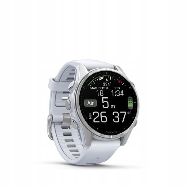 Garmin fenix 8 43mm, Amoled, Silver, Whitestone band 010-02903-00