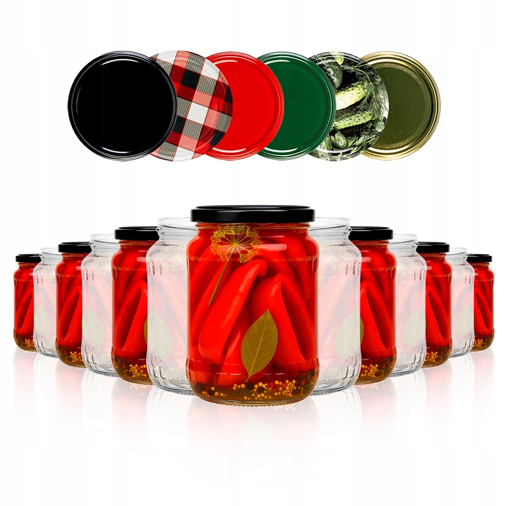 48 x Skleněné Sklenice Na Zavařeniny 720 ML Med K Nakládání Okurek Dárek