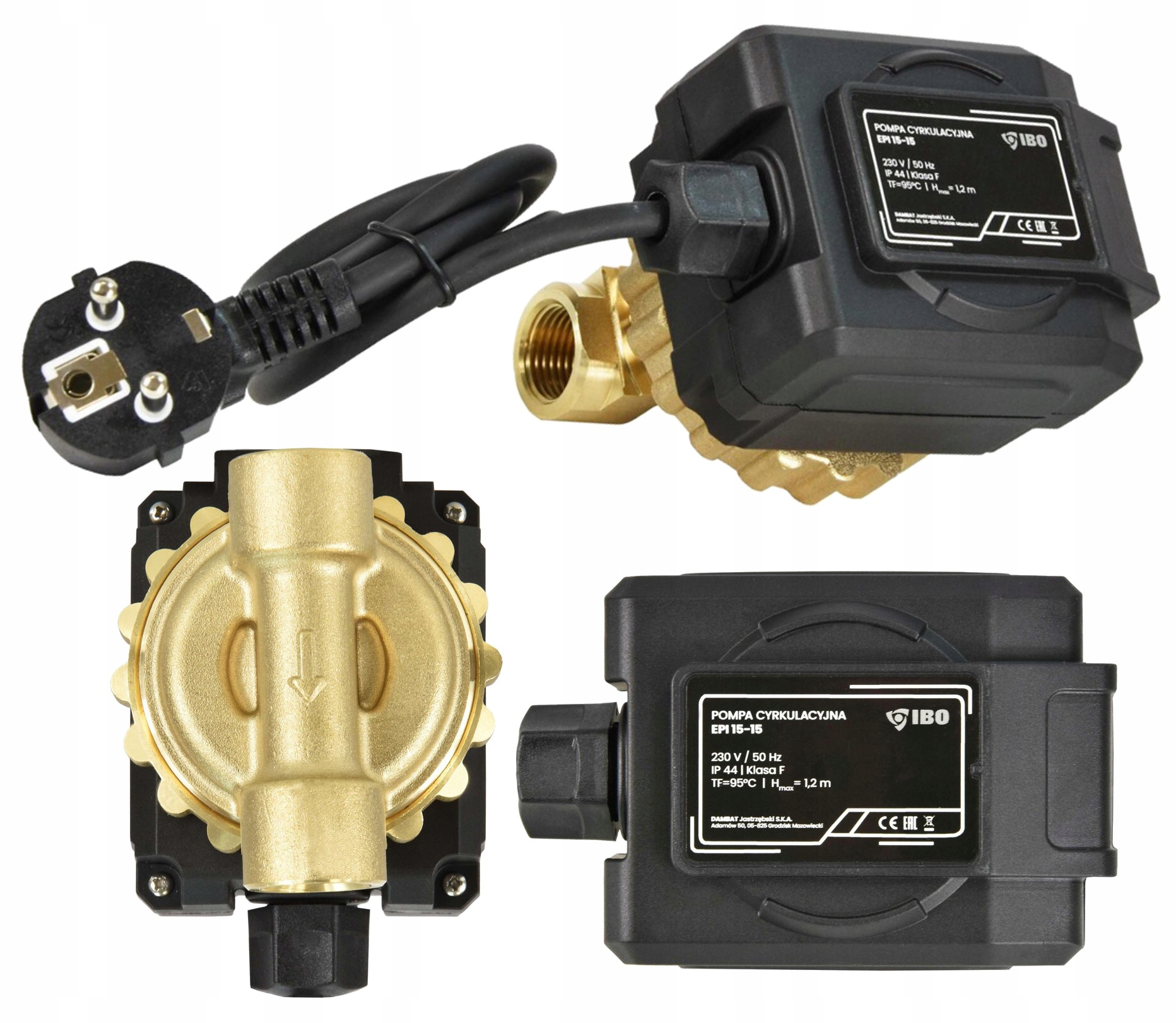 Energeticky úsporná obehová pumpa Epi 15-15 Cwu 1/2" na pitnú vodu
