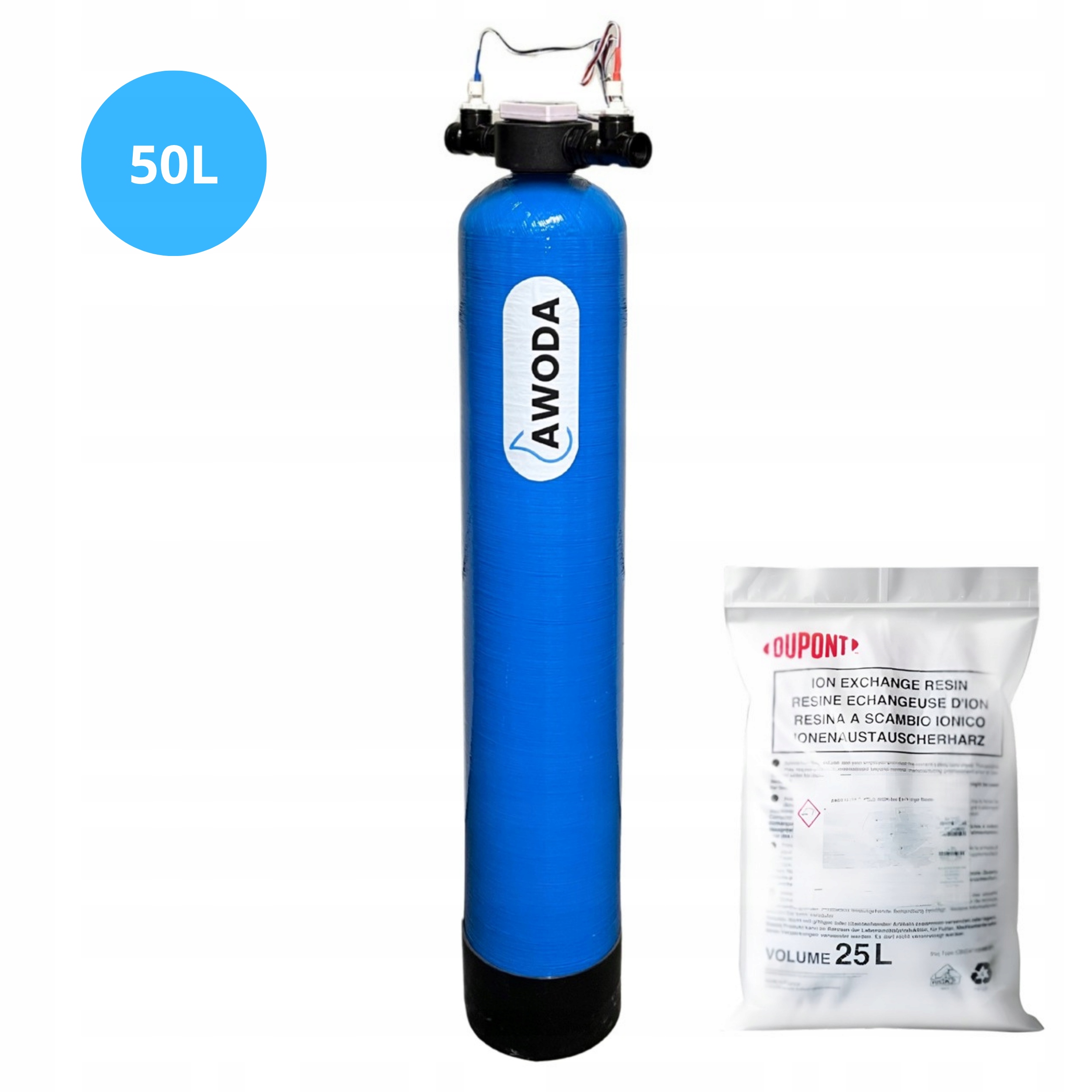 Demineralizator wody MB20 Amberlite 50L 10x54 z pomiarem Tds