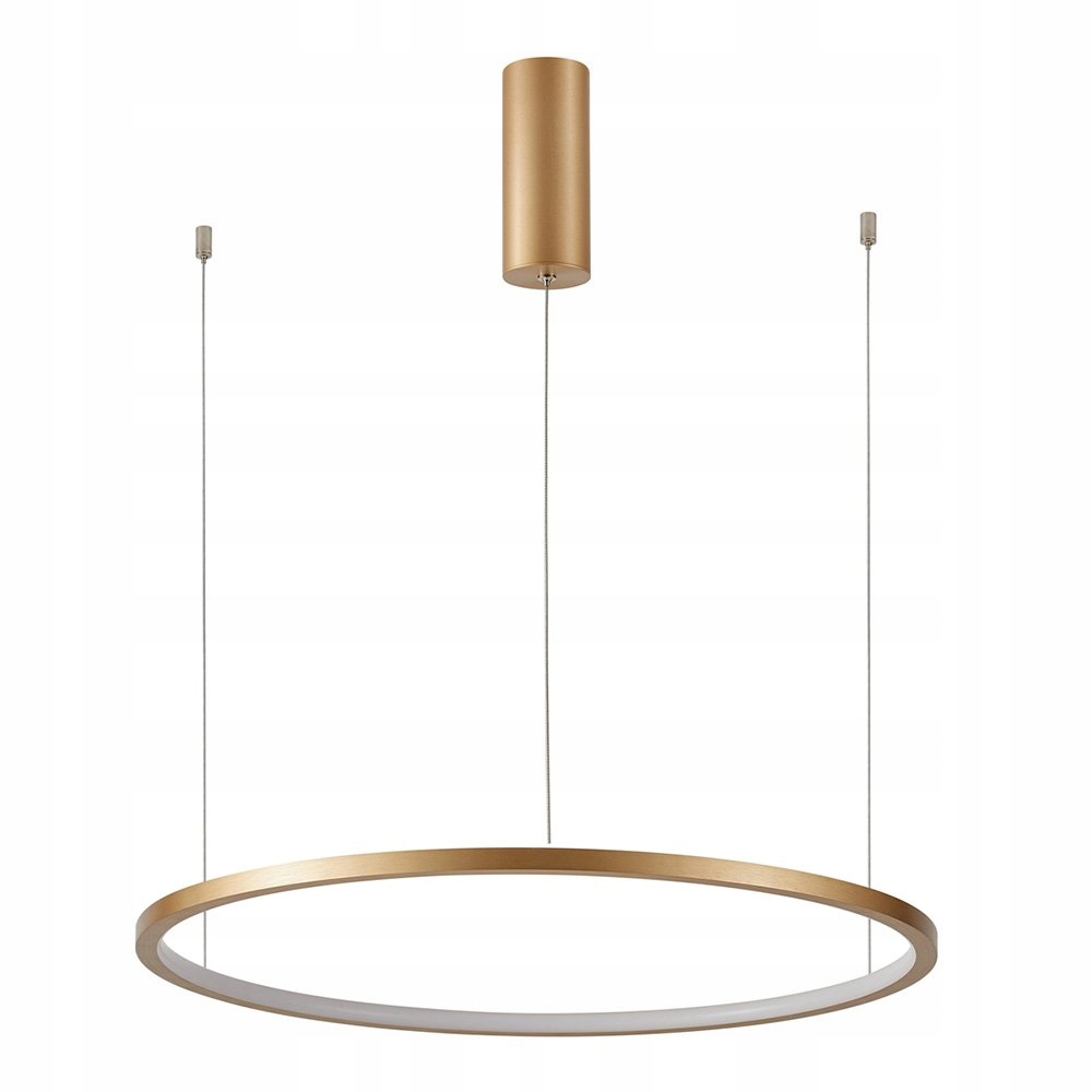 Zlatá kulatá závěsná lampa prstencová Led 58W Vinola Italux