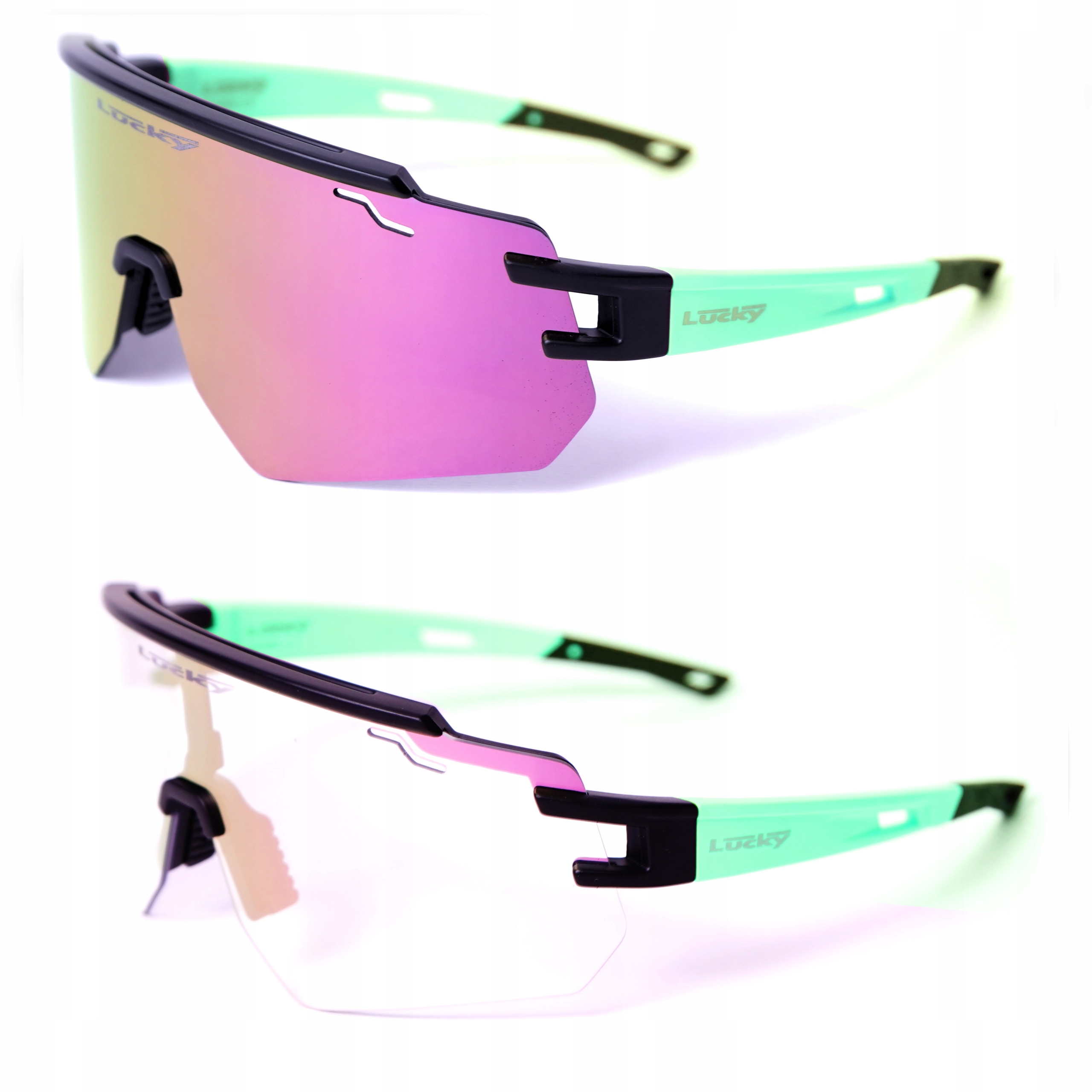 Fotochromatické Zrcadlové běžecké brýle na kolo, sportovní sluneční brýle