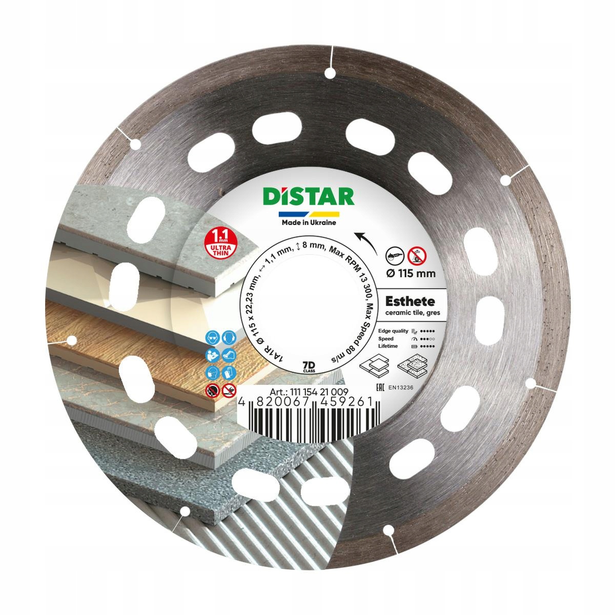 Distar Diamantový Kotouč Esthete 115 x 1,1 x 8 x 22,23 mm