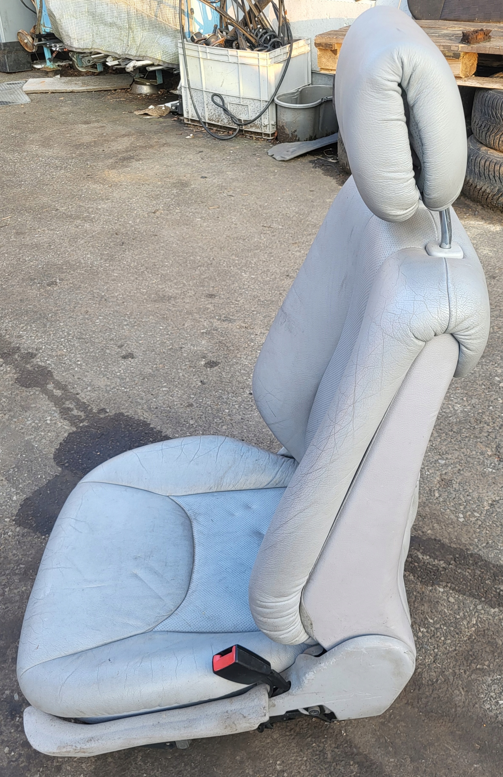 seat right front support rest ZAPINKA MERCEDES S W220 OE EU grey leather