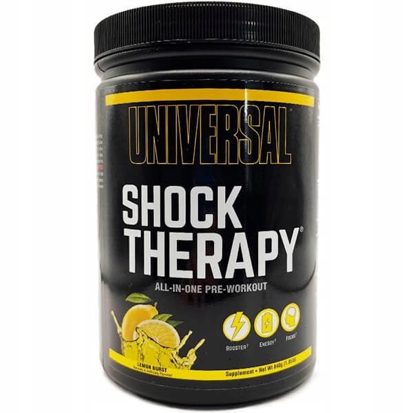 Universal Nutrition Shock Therapy 840 g – předtréninkovka – lemon burst