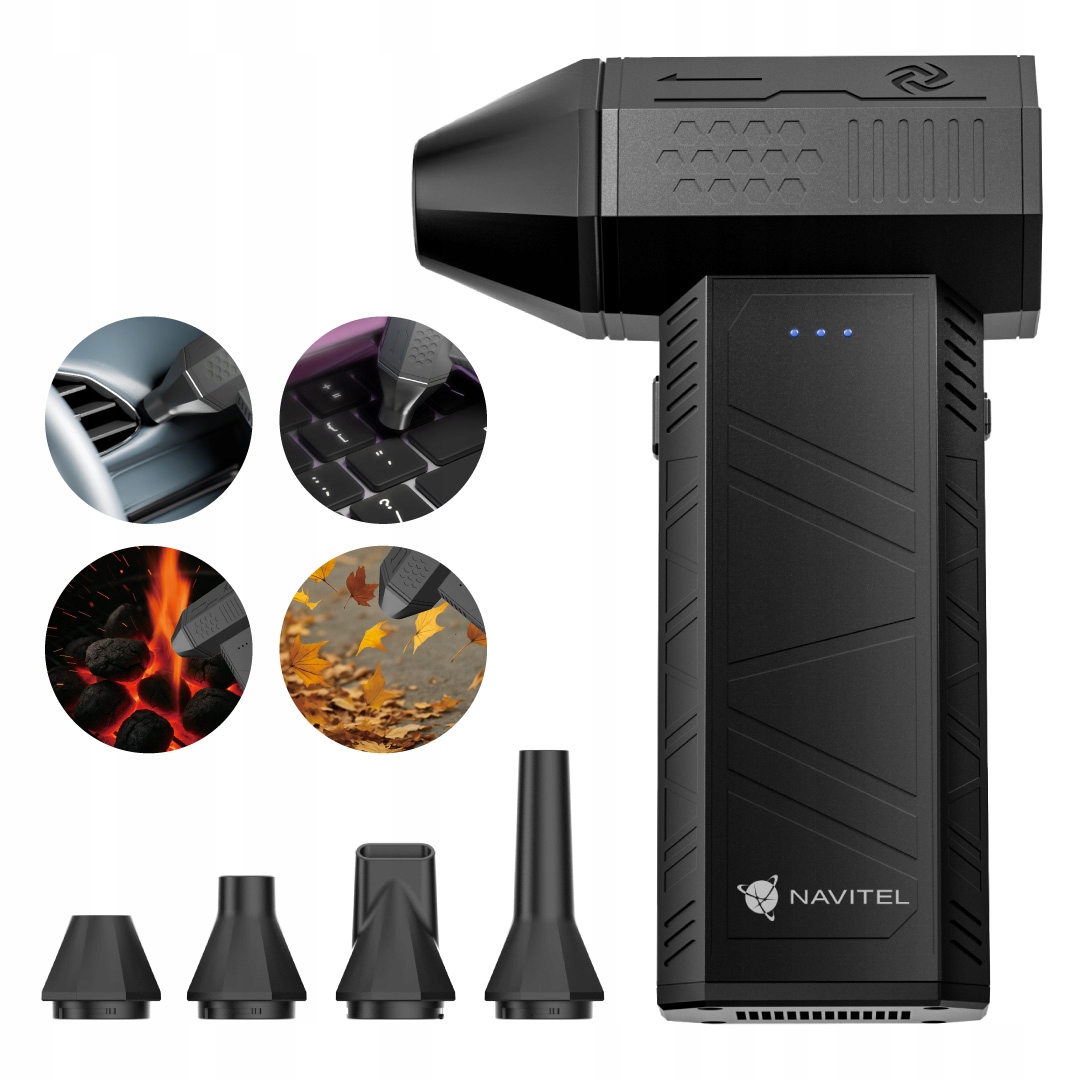 Kompaktowa dmuchawa Navitel TF3 Turbo Fan do elektroniki, kurzu, liści