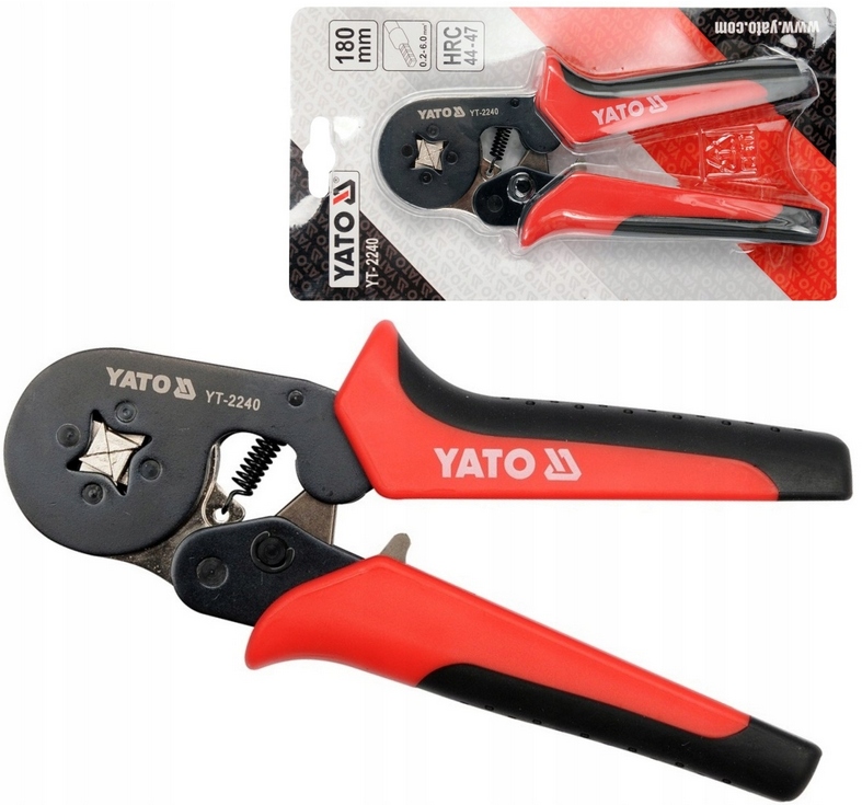 Yato Kleště Na Krimpování Konektorů 2240 180 mm, 0,2 6 mm².
