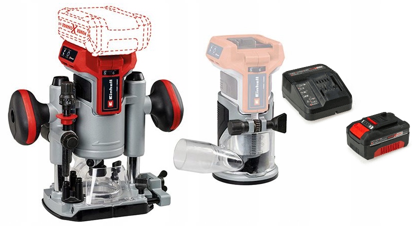 Einhell Frezarka Górnowrzecionowa Tp-ro 18 4350410 Zestaw Akumulator 4,0AH