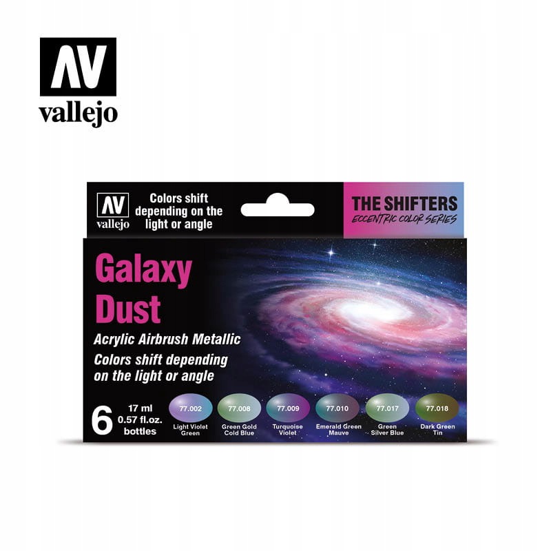 Vallejo 77092 Colorshift Galaxy Dust set