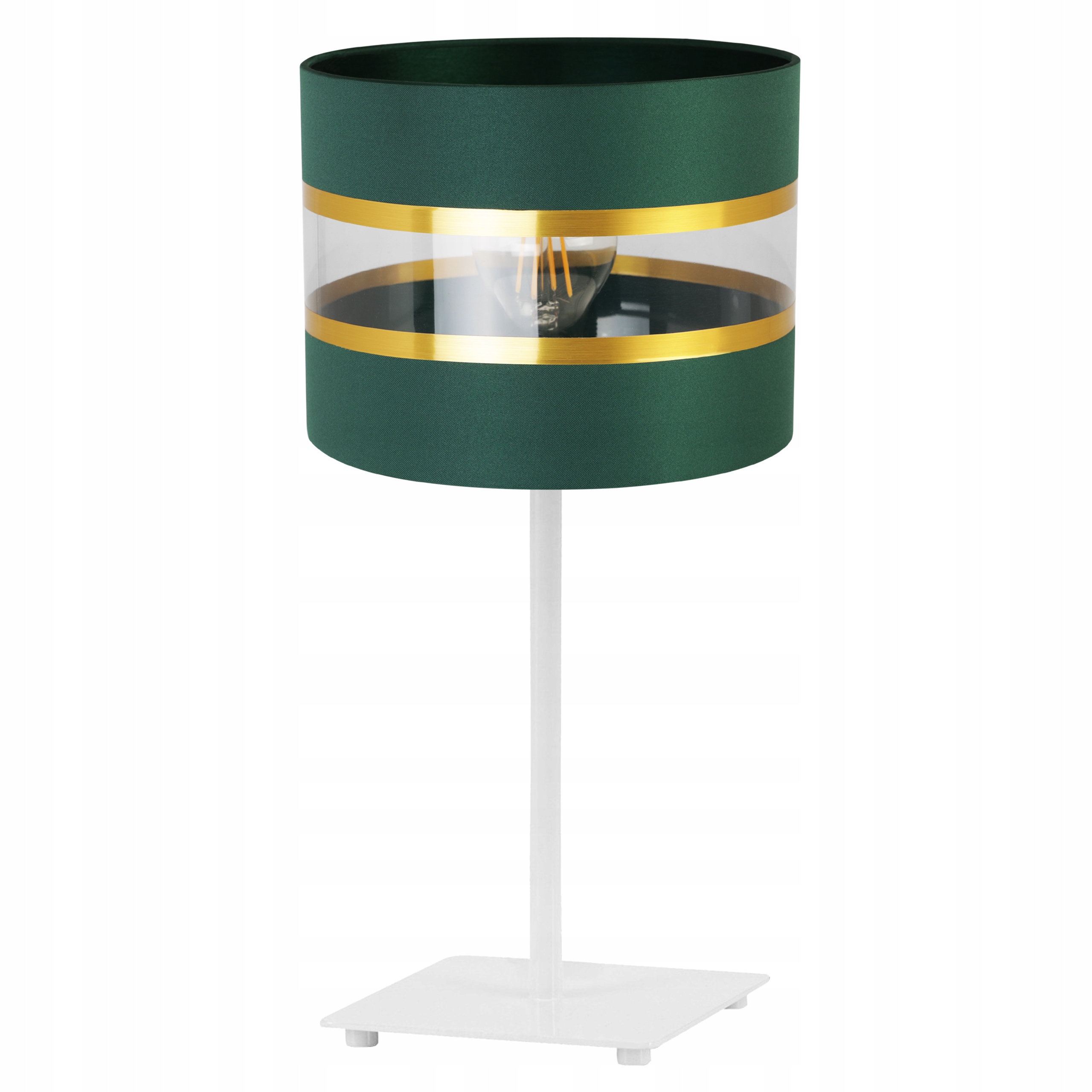 Stolní Lampa noční Stínidlo Elegantní Zlatá 20 CM