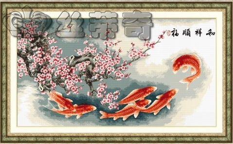 Křížková výšivka počítaná sada (kanva, mulina)