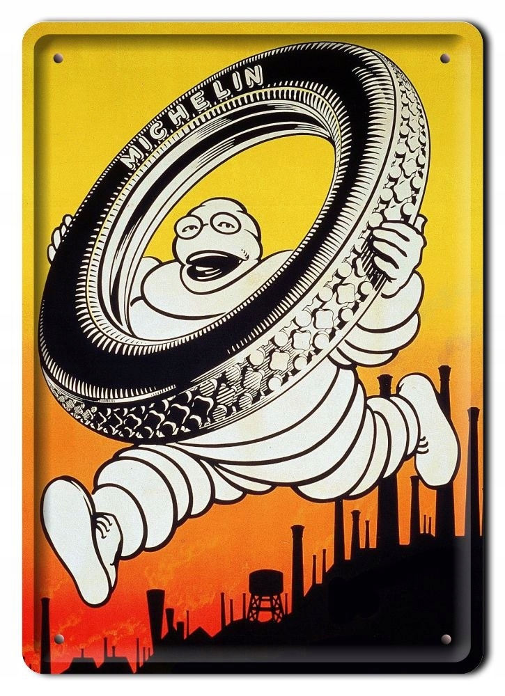 Michelin Metalowy Szyld Plakat Retro #08536