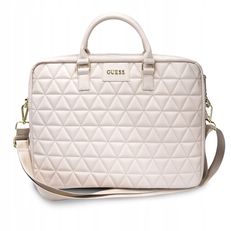 Guess Quilted Computer Bag Torba na notebooka 15" (różowy)