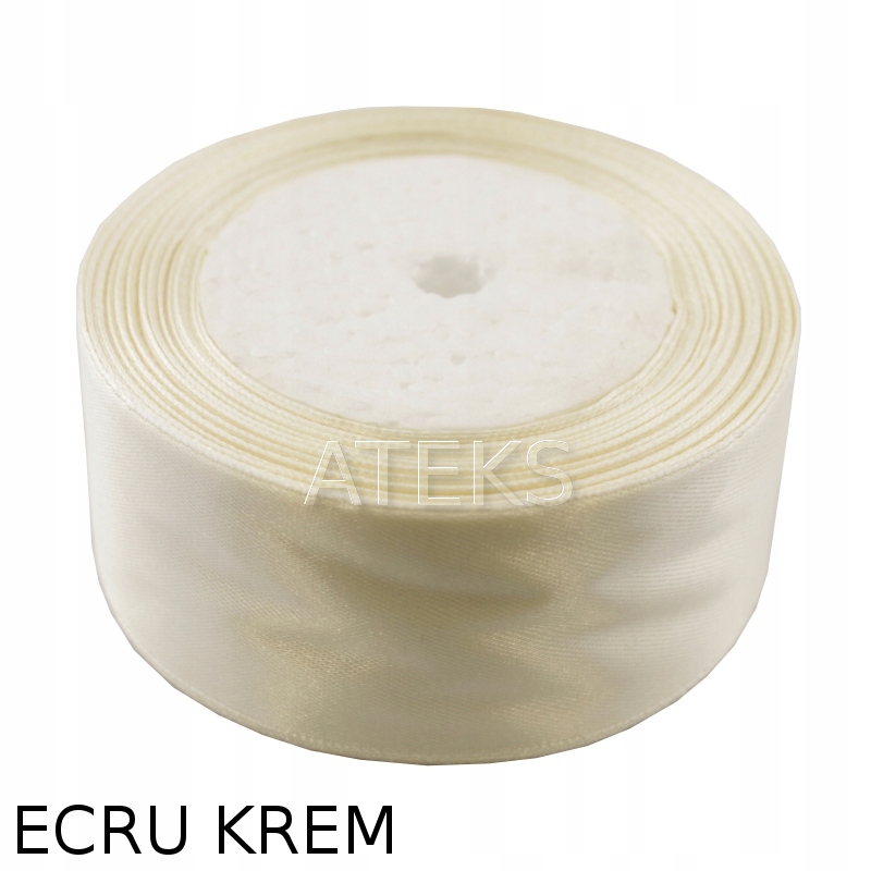 TASIEMKA SATYNOWA 4 cm WSTĄŻKA ATŁASOWA ecru krem Kod producenta wstążka 4 cm ecru krem