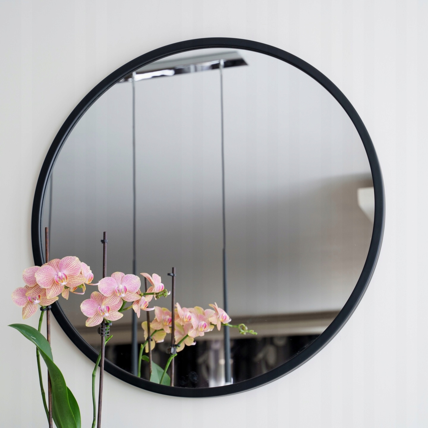 LUSTRO CZARNE OKRĄGŁE ŚCIENNE W RAMIE 60 CM LOFT Kod producenta lustro łazienkowe okrągłe śr 60cm