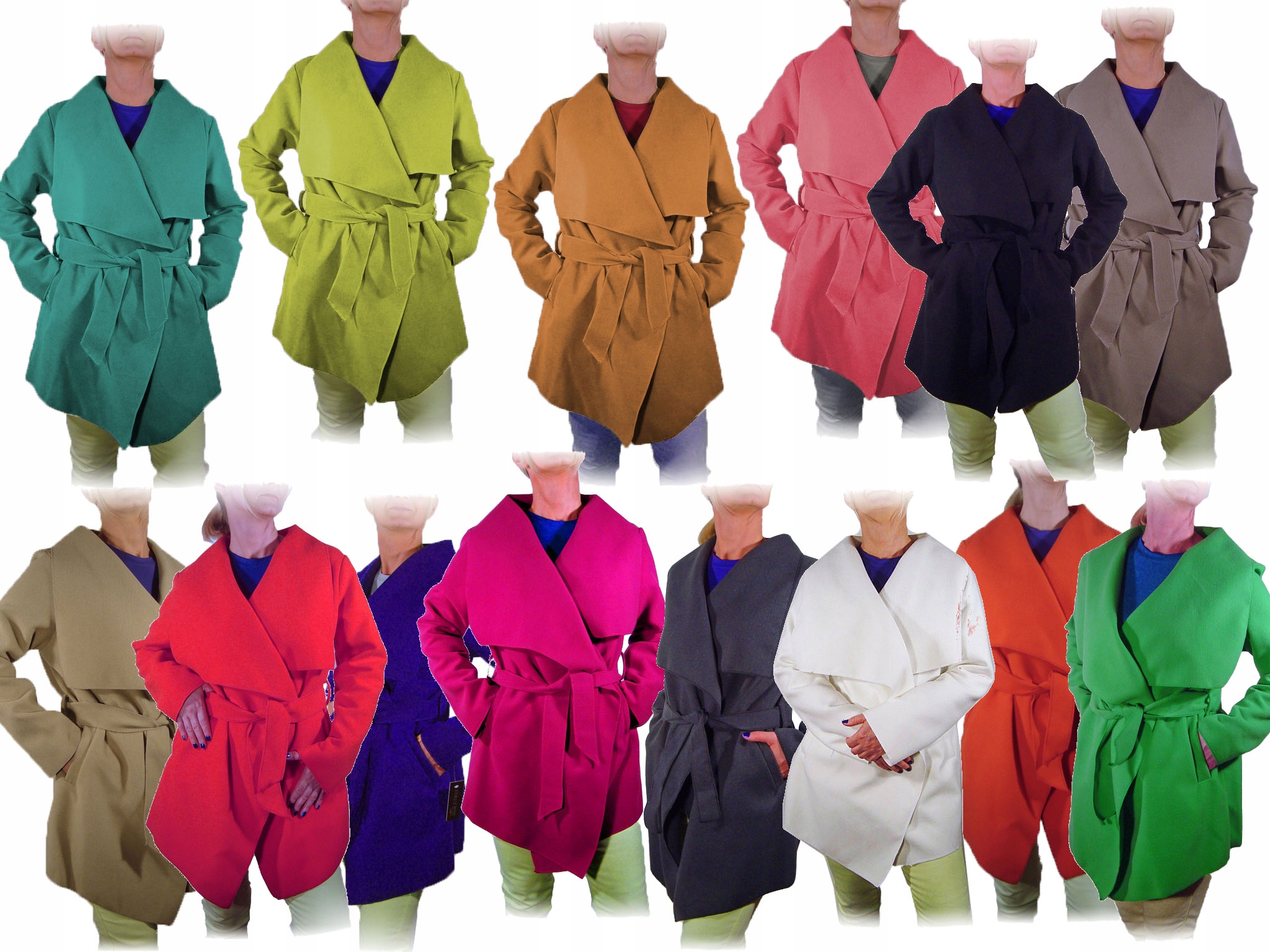 

Płaszcz Waterfall Kardigan Flausz S M L XL Kurtka