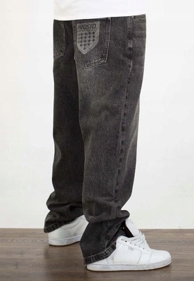 Kalhoty Prosto Baggy Shield světle šedé