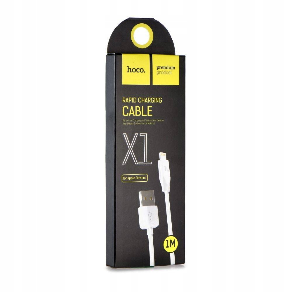 Hoco Kabel Usb Do Iphone do Lightning 8-Pin X1 Rapid Biały 1 Metr