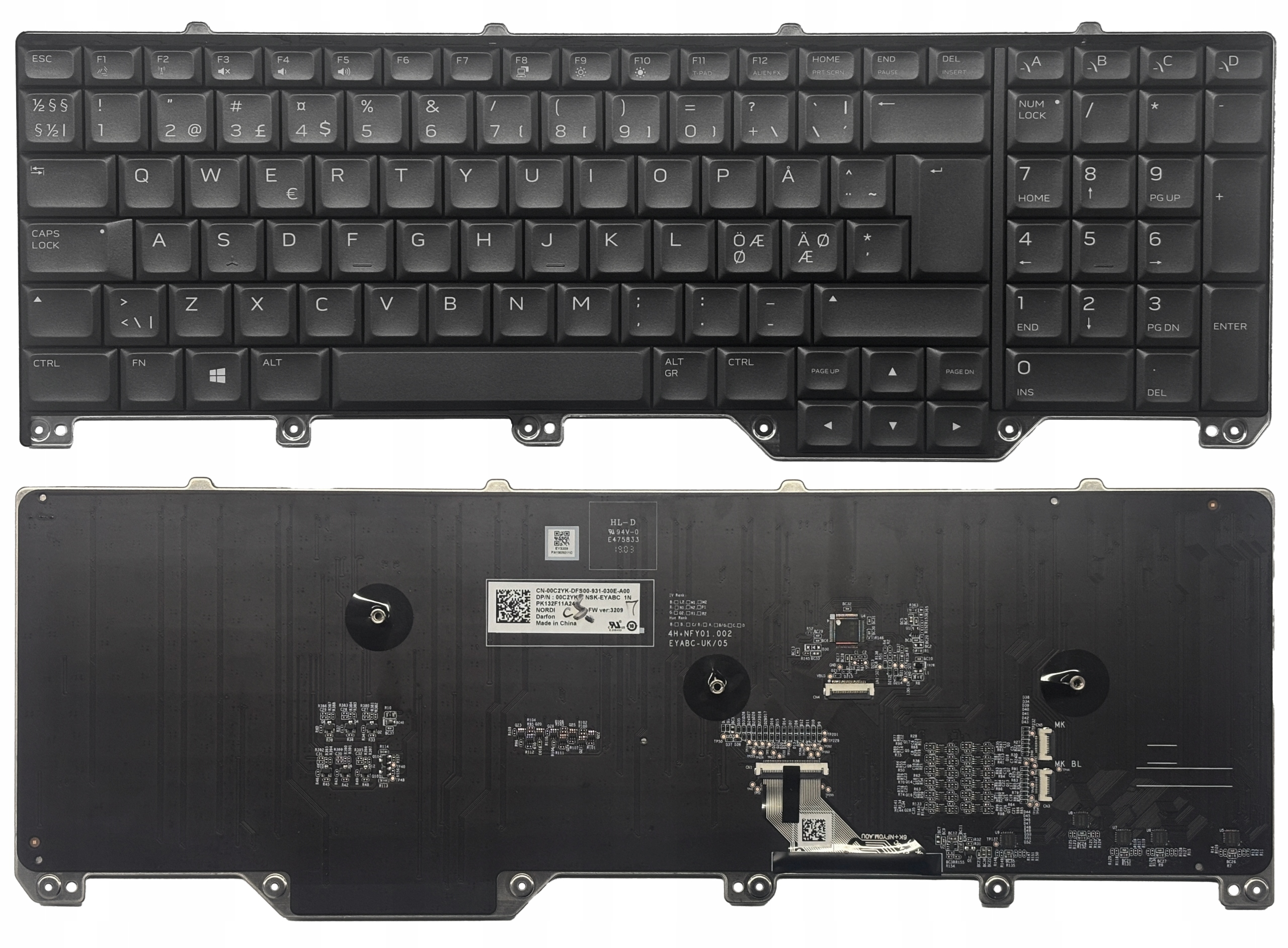 Klávesnice Pro Dell Alienware 17 R5 Area 51 M Nsk-eyabc Per Key Rgb Led