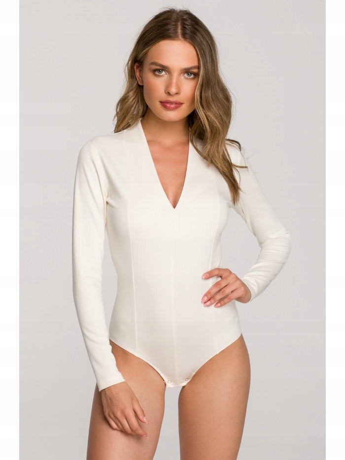 

Eu M S327 Body z dekoltem ecru Eu M