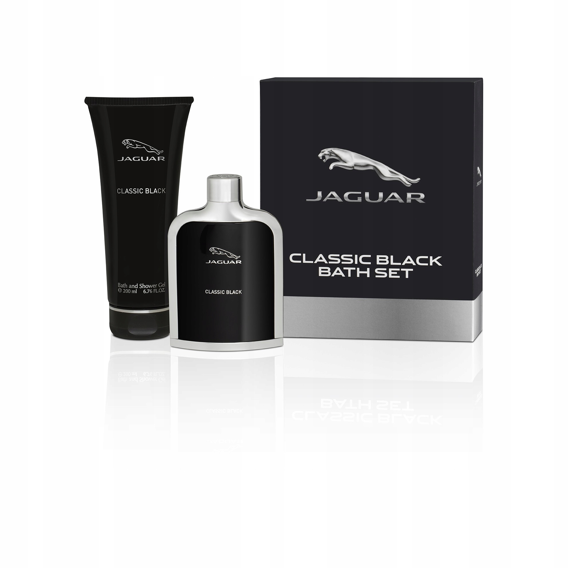 Jaguar Zestaw prezentowy męski Classic Black (woda toaletowa 100ml żel po
